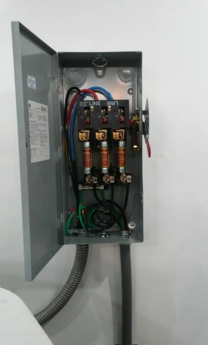 Three-phase disconnect switch installed for Electrical Wiring & Rewiring in Lynden
